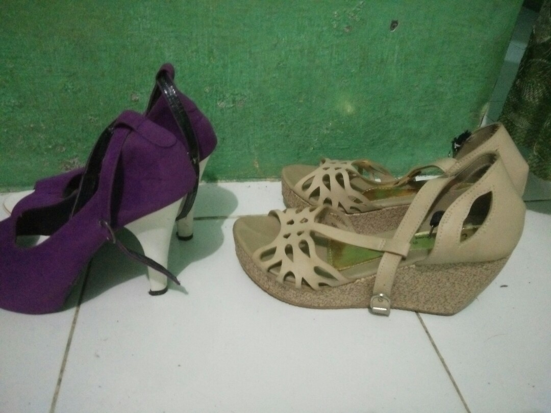 wedges dan high heels