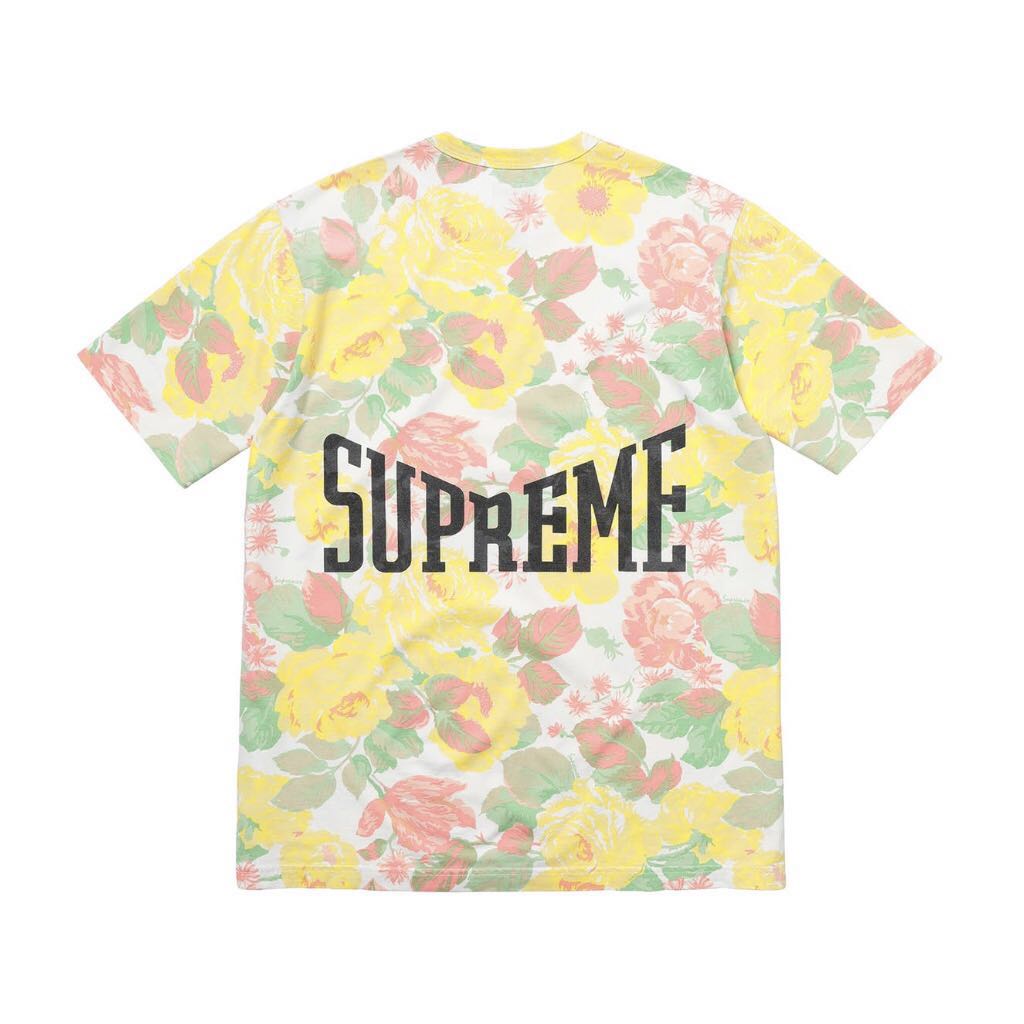 Supreme flower tee on sale
