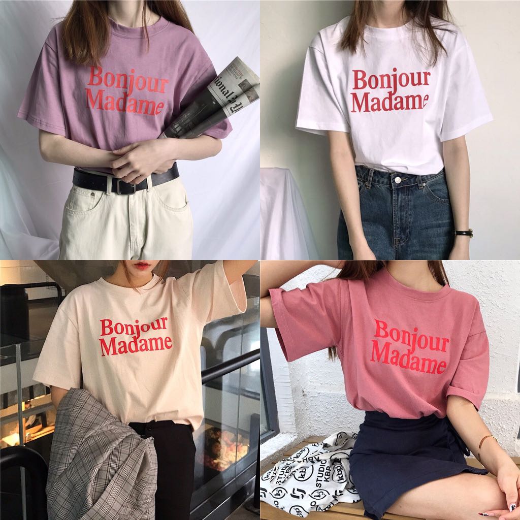 Tumblr Tee Oversized Cotton Korean Style T-Shirt, Women's Fashion, Tops,  Shirts on Carousell