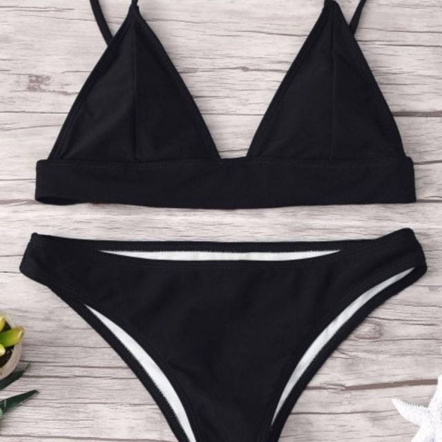 zaful black bikini