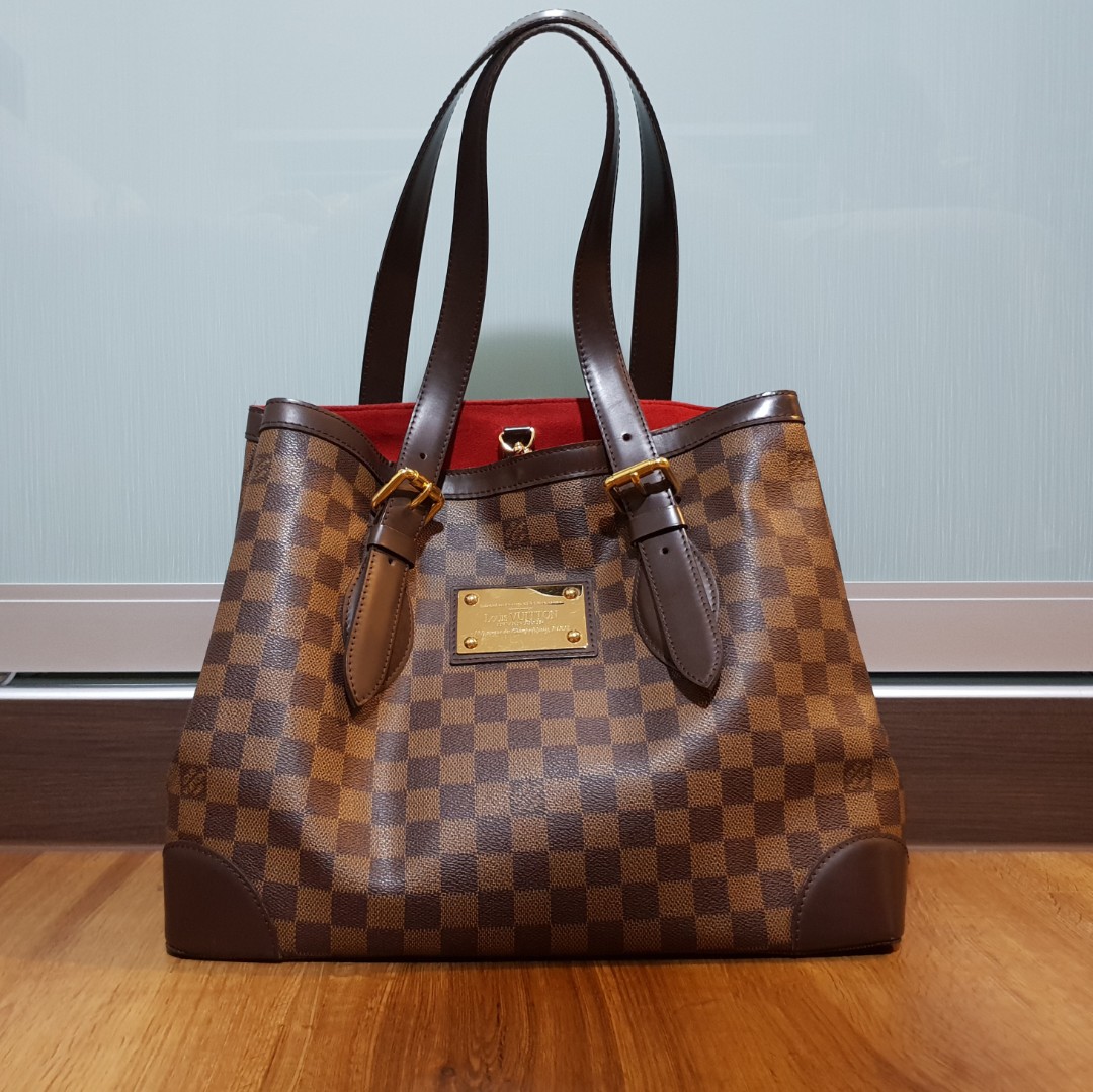 Louis Vuitton Damier Hampstead MM, Luxury, Bags & Wallets on Carousell