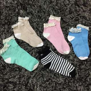 Cotton On lace socks (5pairs)