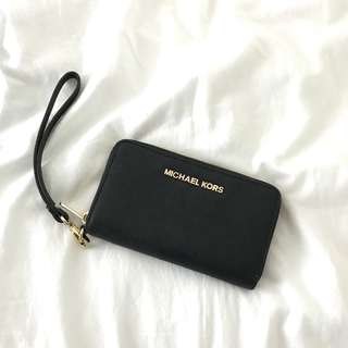 Michael Kors MK Black Wrislet Wallet