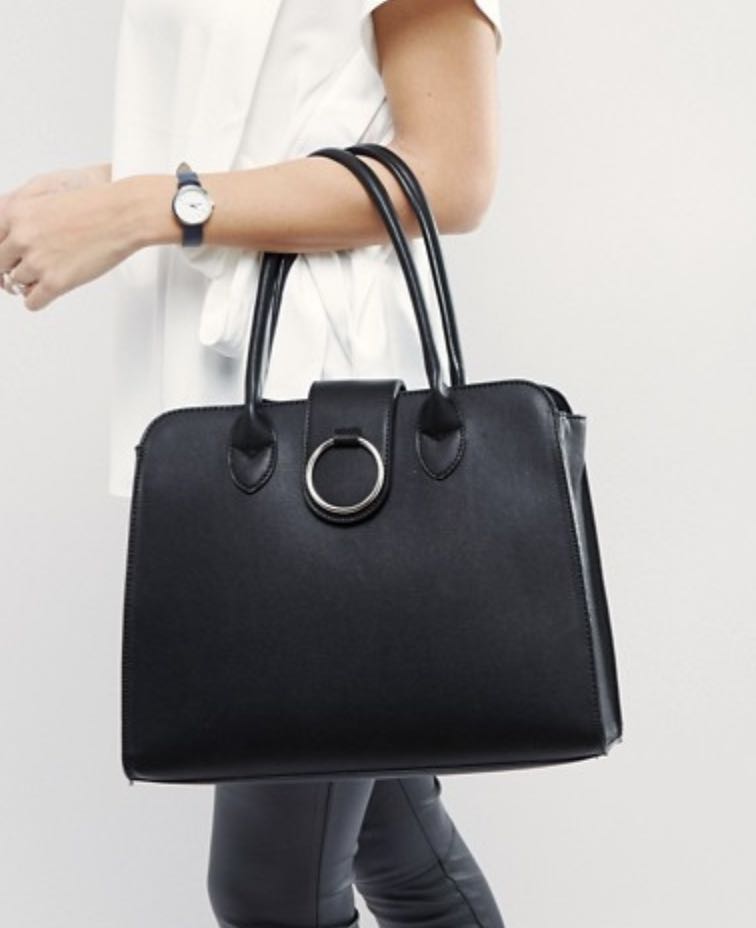 Asos Design Tote Bag with Ring Detail