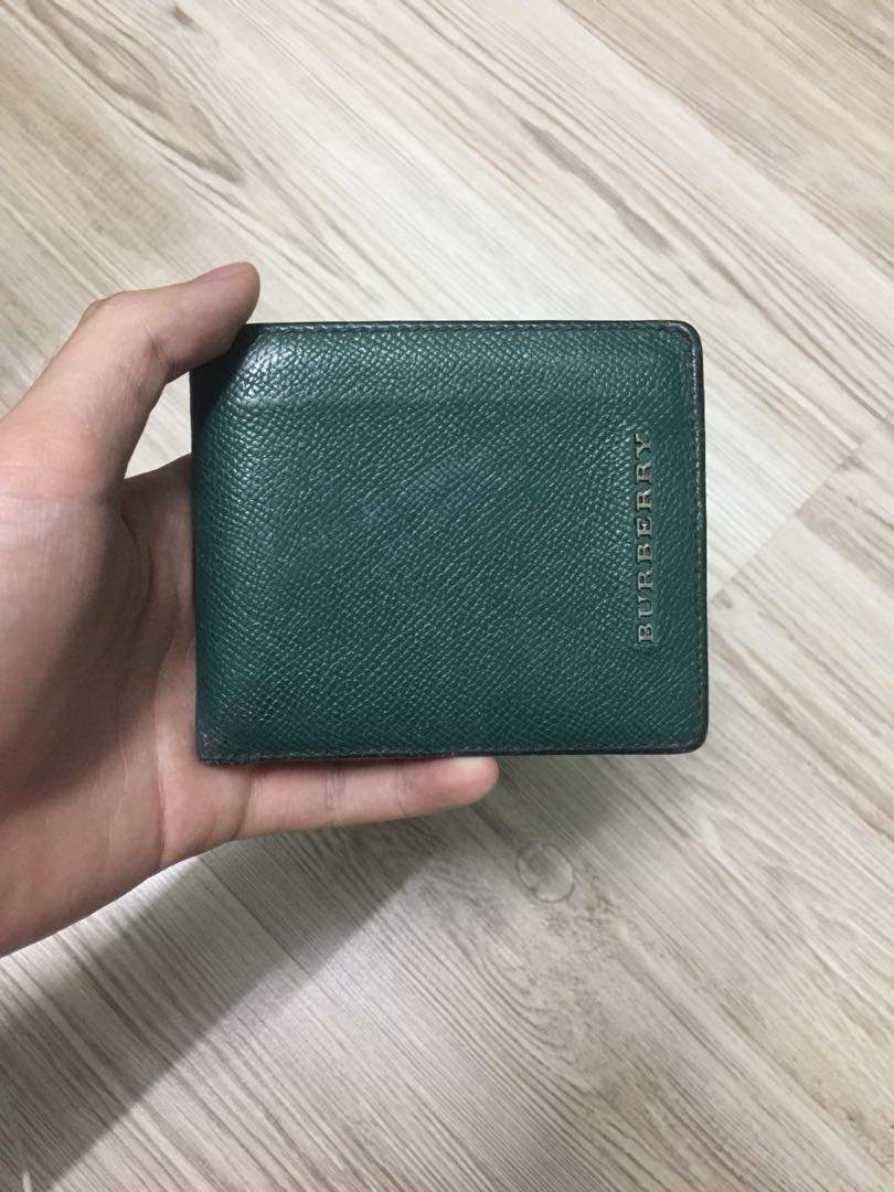 burberry green wallet