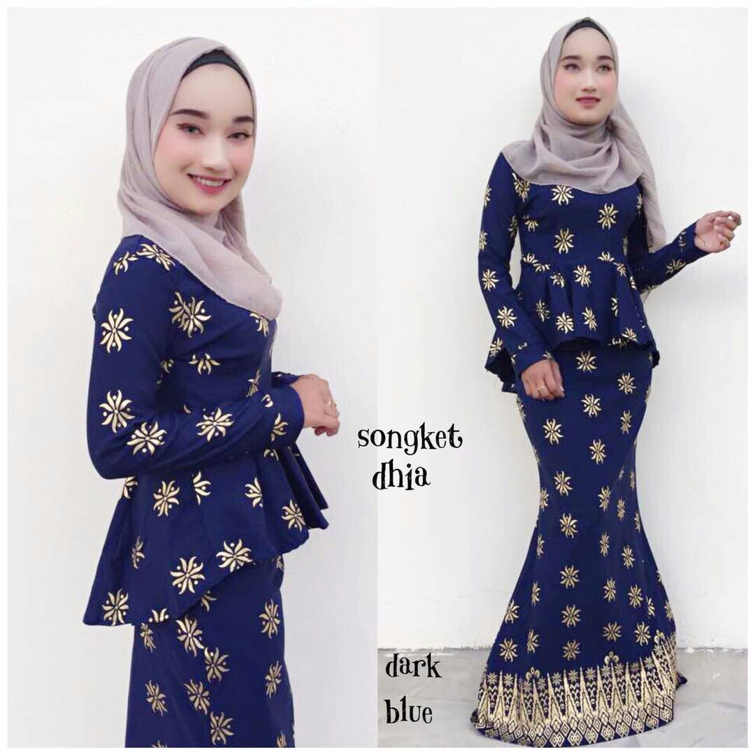  Baju  set peplum songket  thai  Muslimah Fashion Dresses on 