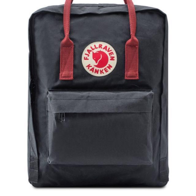 Black Ox Red Kanken Classic Backpack Fjallraven Kanken Women s Fashion Bags Wallets Backpacks on Carousell