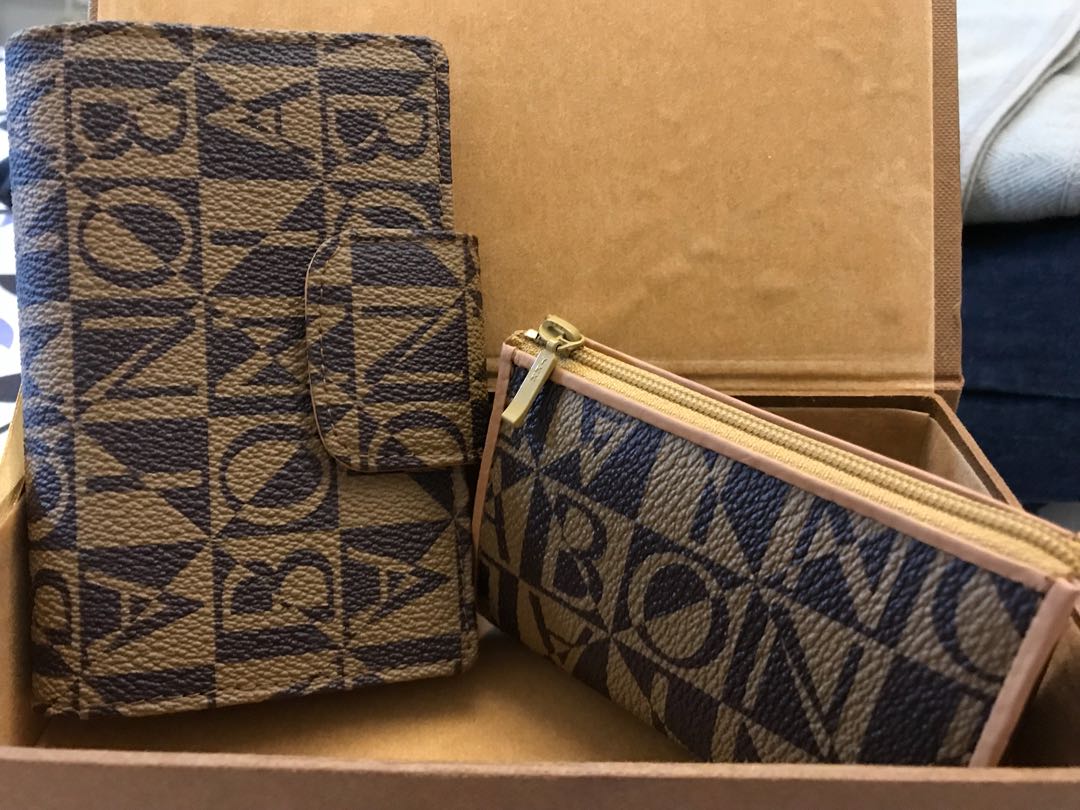 bonia monogram wallet