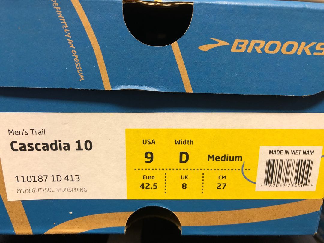 brooks cascadia 10 2018