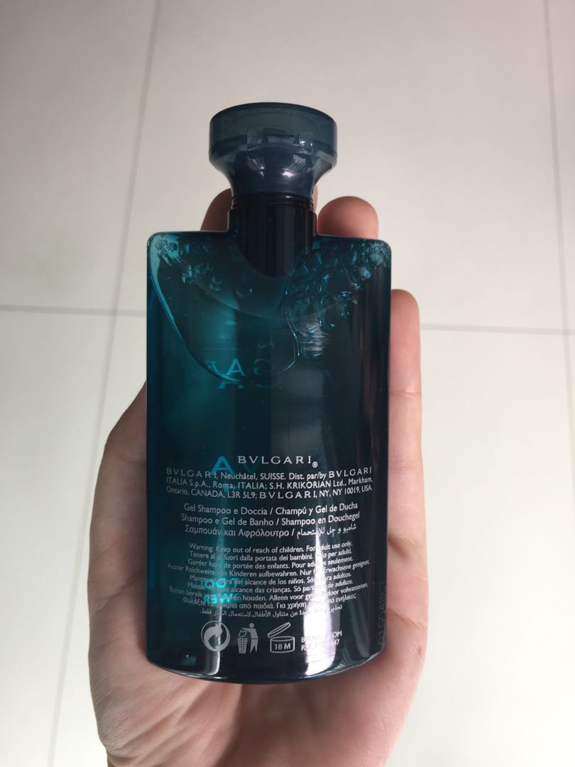 Bvlgari aqva shampoo and shower gel outlet