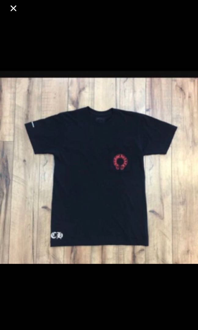 red chrome hearts shirt