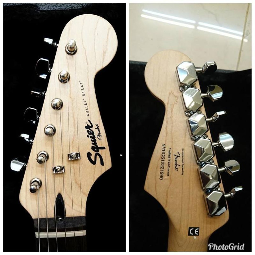 Fender 副廠Squier Bullet Strat 夕陽漸層電吉他印尼廠, 興趣及遊戲