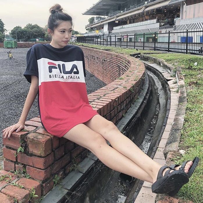 Fila color block shirt shop