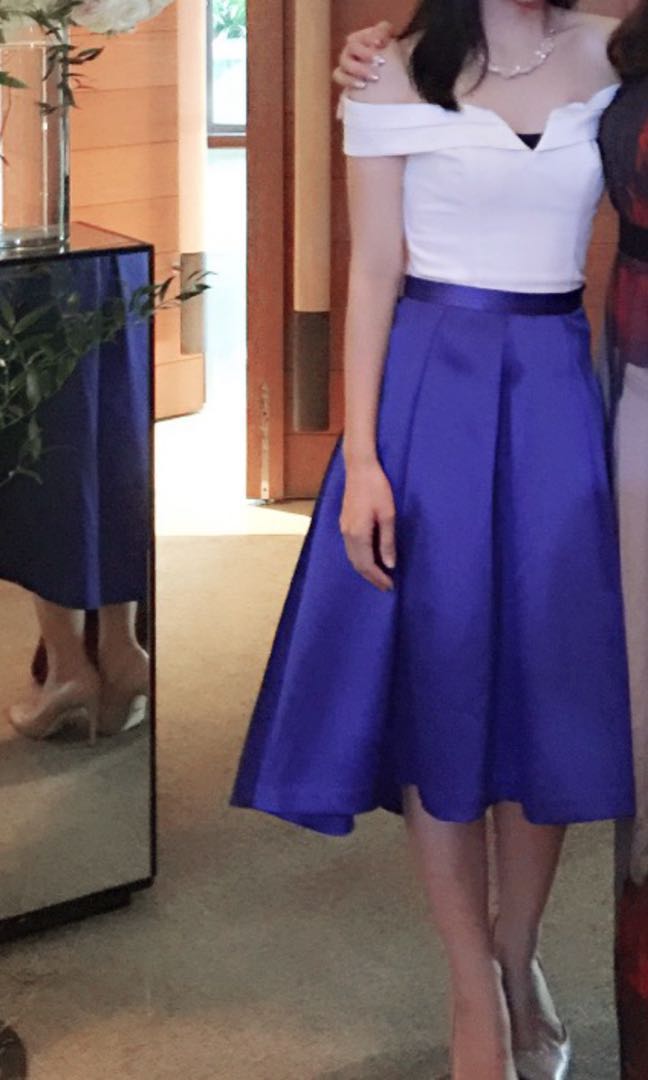 Royal blue skirt forever 21 cheap