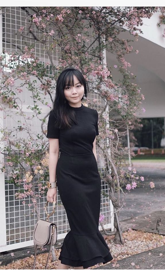 MDS mermaid bodycon dress in black, Women's Fashion, Dresses u0026 Sets, Dresses  on Carousell