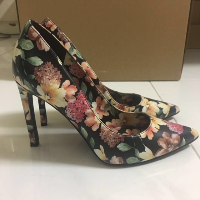 floral high heels