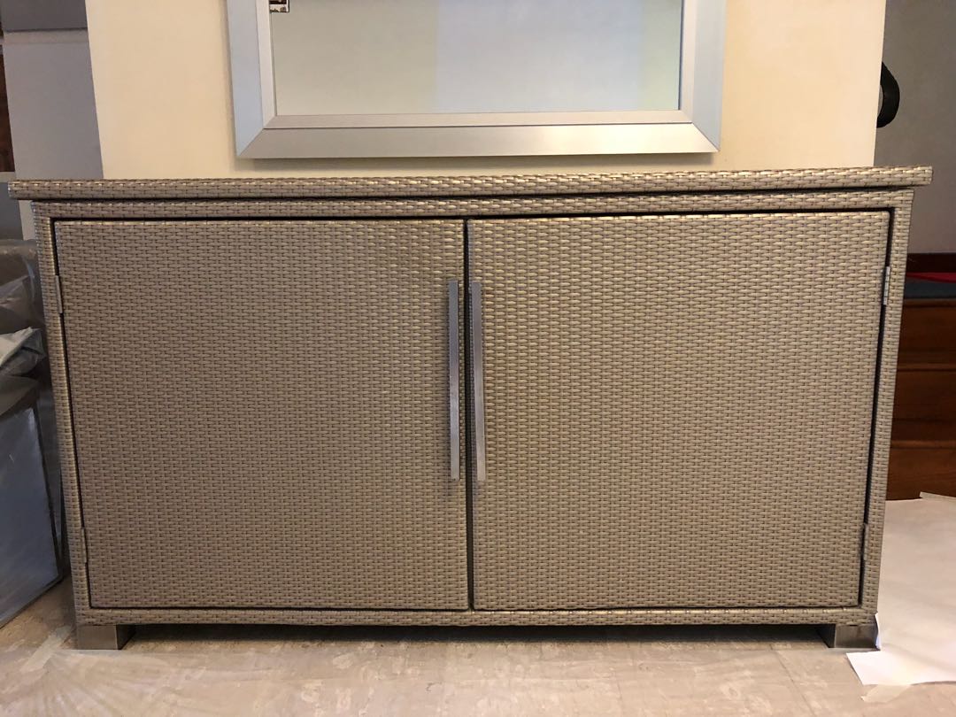 Rattan Sideboard Cabinet Furniture Shelves Drawers On Carousell