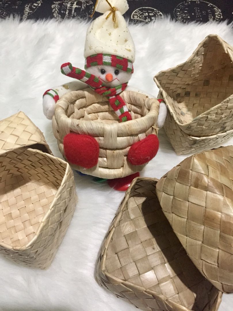 Set of handwoven banig crafts (for gifts, for candies/accessories ...