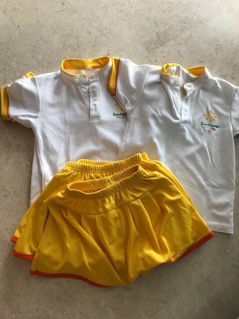 Sunflower Preschool Uniform School Pre 4 Sets 50 Babies Kids Girls Apparel On Carousell
