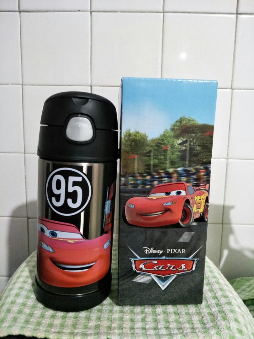 Thermos Cars Straw Bottle