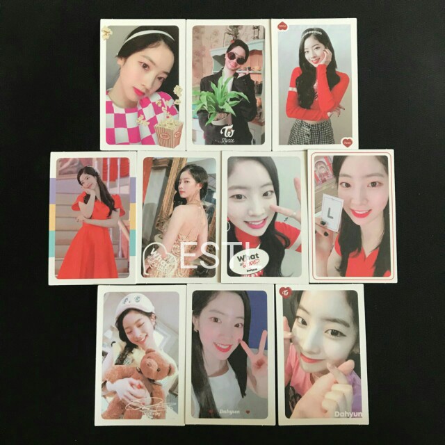 Twice What Is Love Dahyun Ver Official Photocards Full Set, Hobbies & Toys,  Memorabilia & Collectibles, K-Wave On Carousell