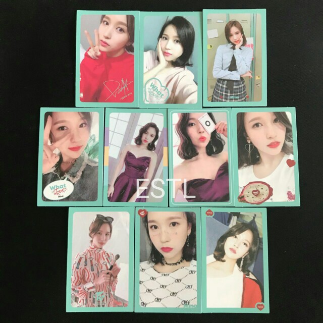 Twice What Is Love Mina Ver Official Photocards Full Set Entertainment K Wave On Carousell