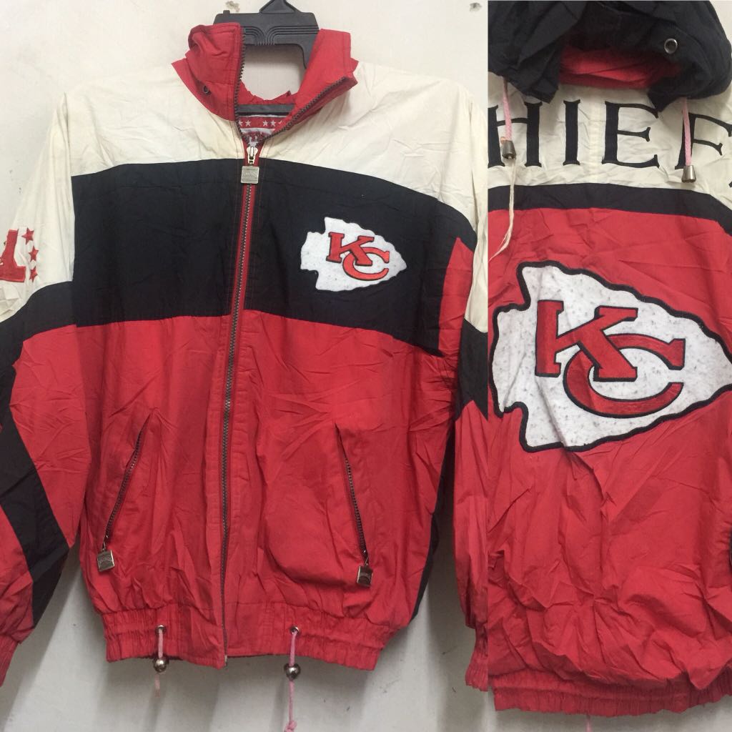 Vintage Kansas City Kc Chiefs Nfl Nutmeg Campri Jacket Men S