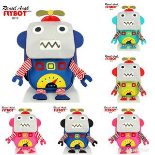 Tas sekolah anak fly bot back school bahan nylon dan kanvas 6 warna