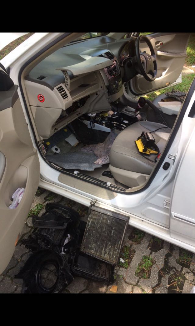 Car Air Con Servicing And Repair Eg Cooling Coil Repair