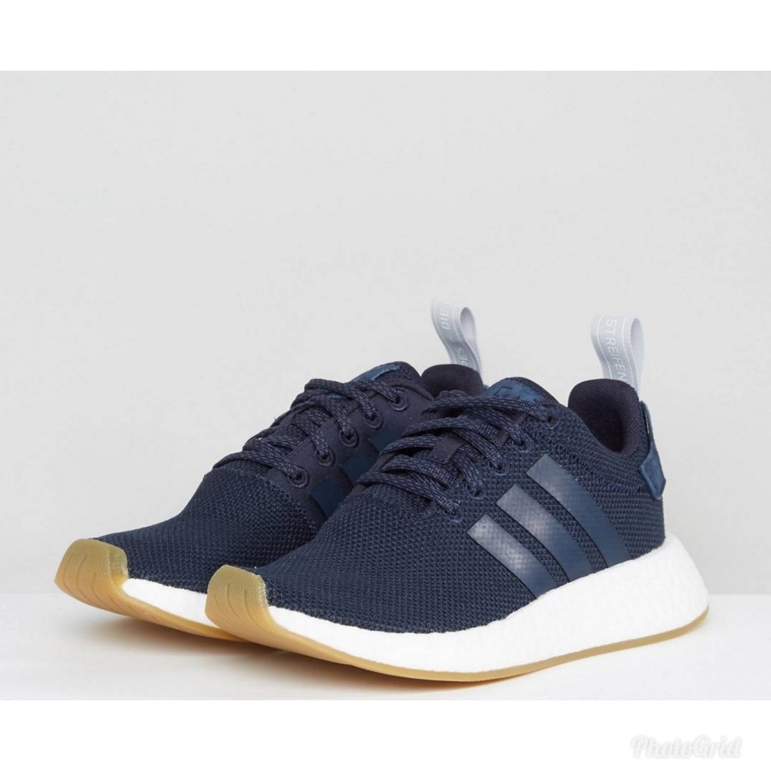Adidas Originals NMD R2 Trainers in Navy