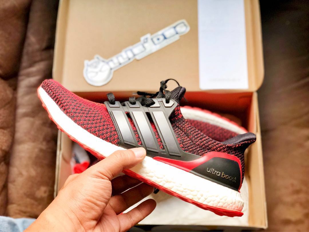 adidas pure boost solar red