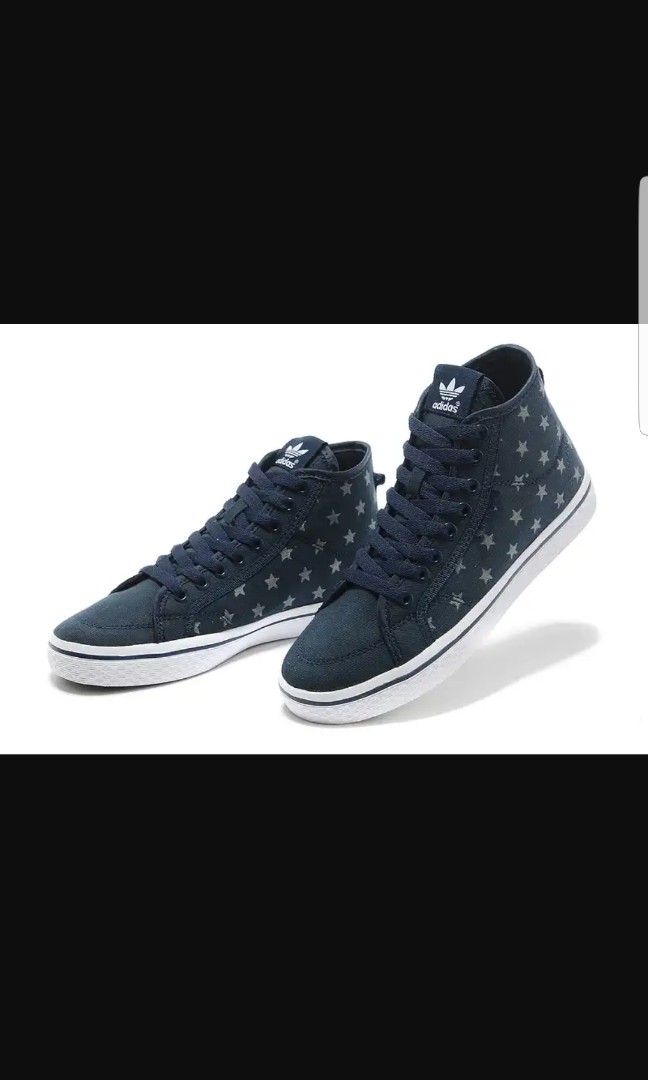 Adidas Womens Deep Blue Honeys Original Heeled Star Shoes Women s Fashion Footwear Sneakers on Carousell
