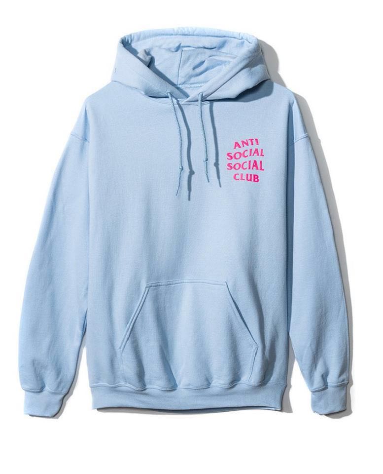Assc baby blue hoodie top