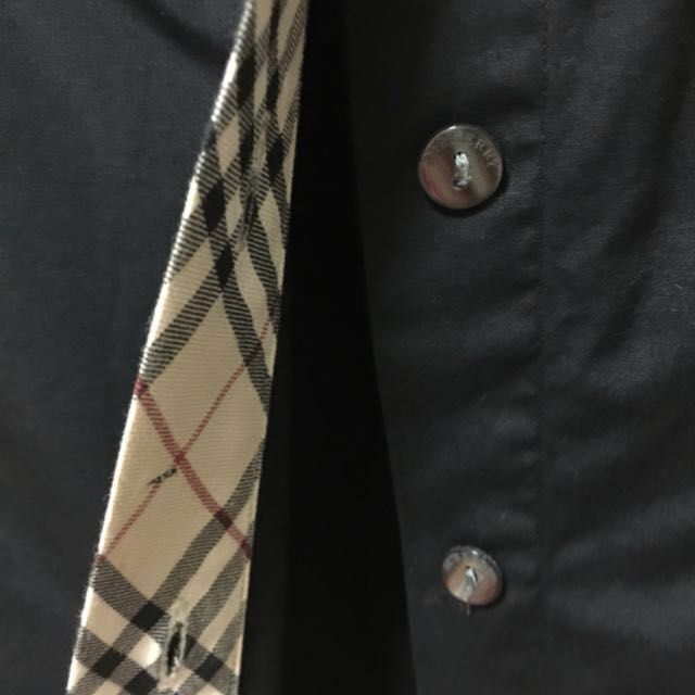 Authentic Burberry Women Black Long Sleeve Button Office Work