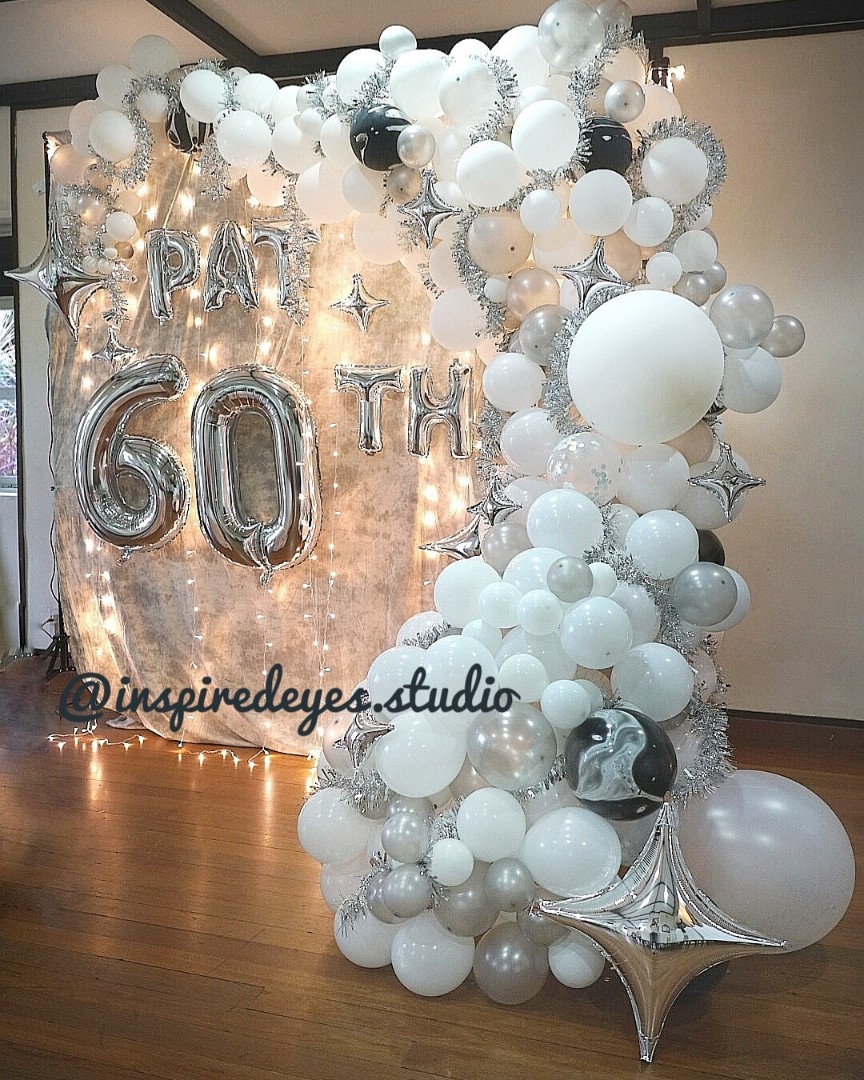 Balloon Garland Backdrop Home Services Others On Carousell In this video, i show you how i create an organic balloon garland. carousell