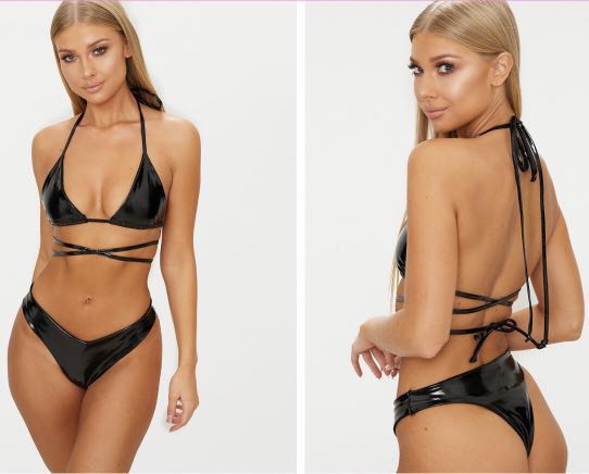 black vinyl bikini top