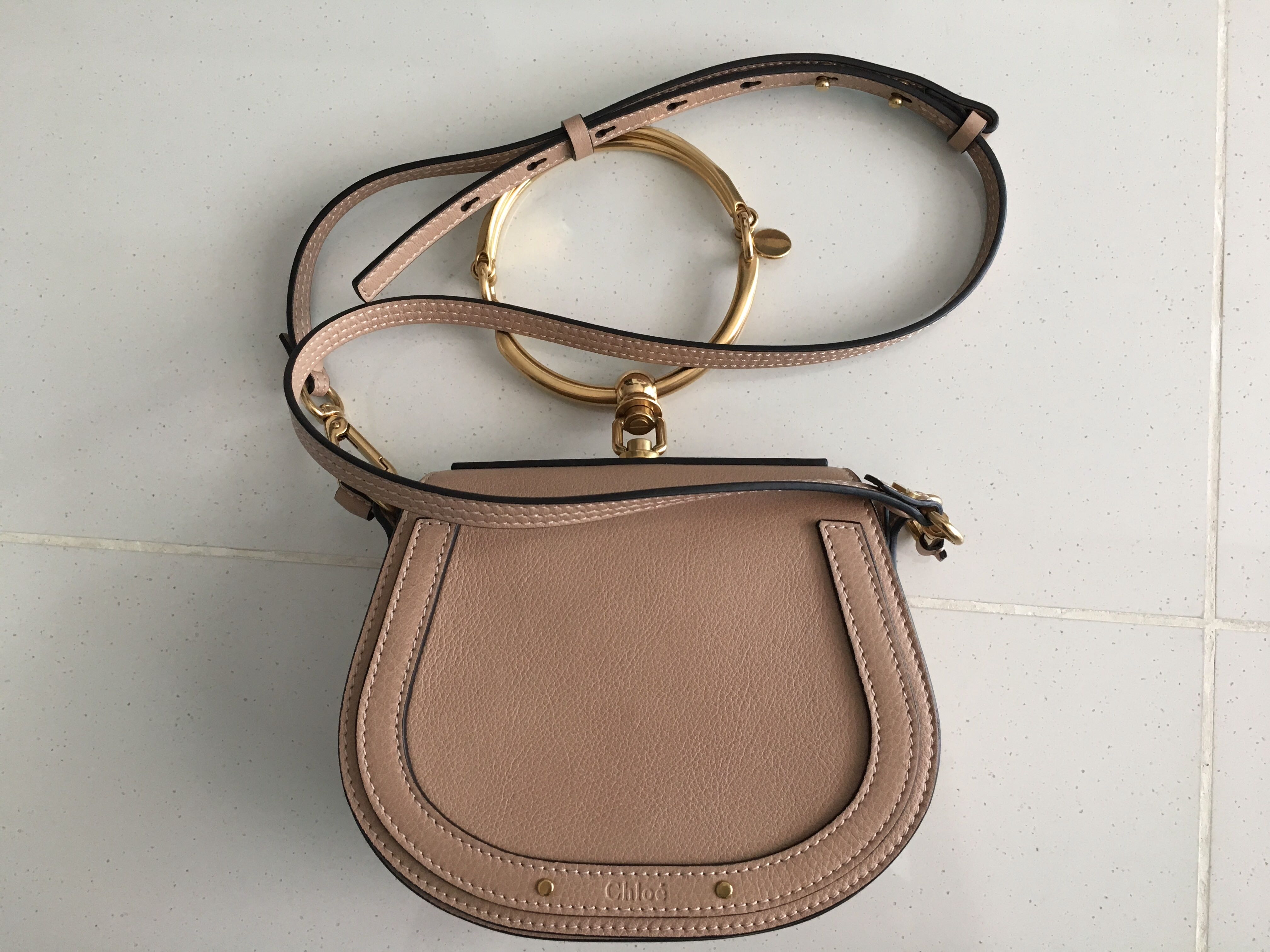 Chloe nile top bag beige