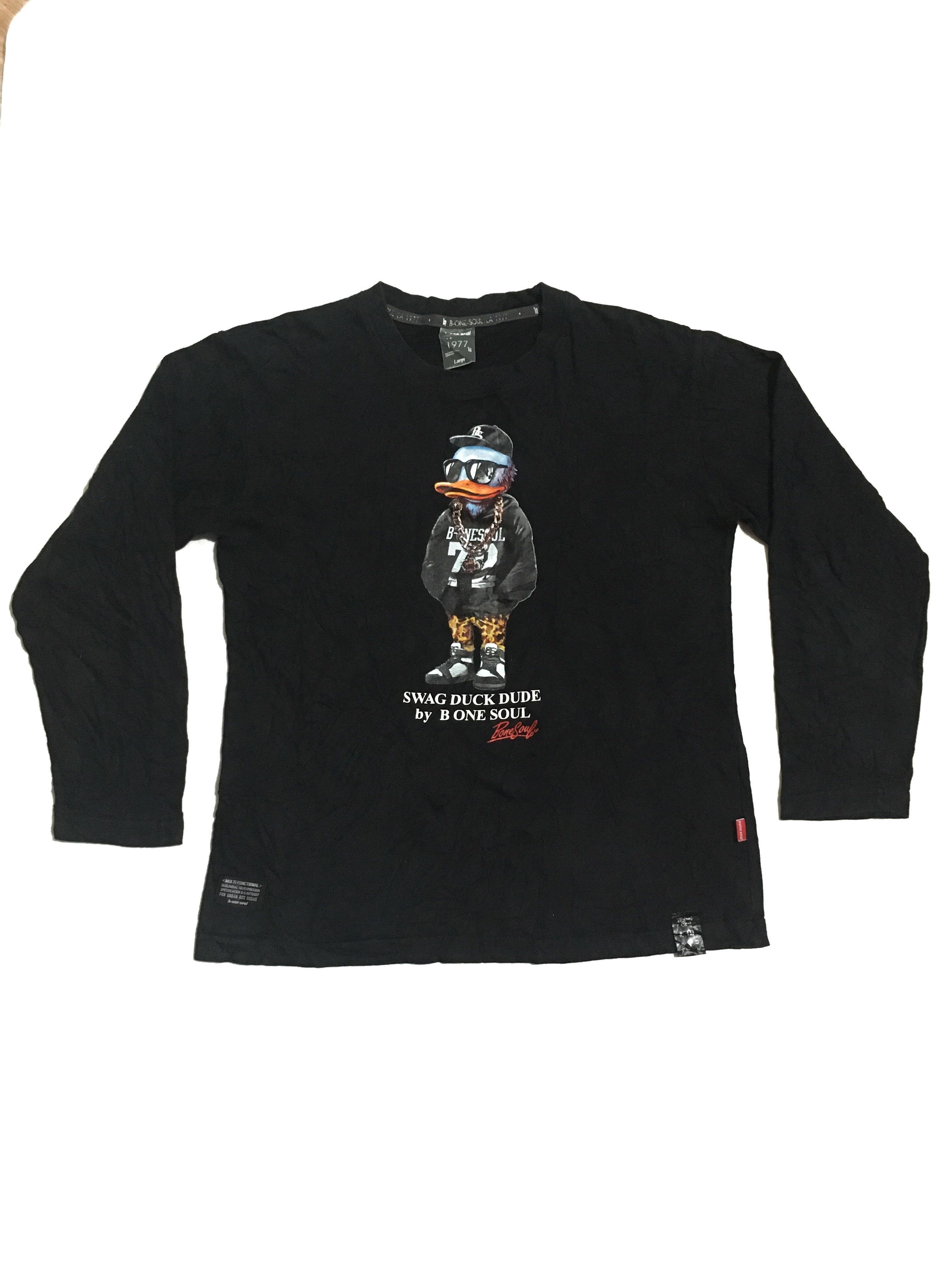 Bone Soul Duck Shirt L Sleeve Men S Fashion Clothes On Carousell