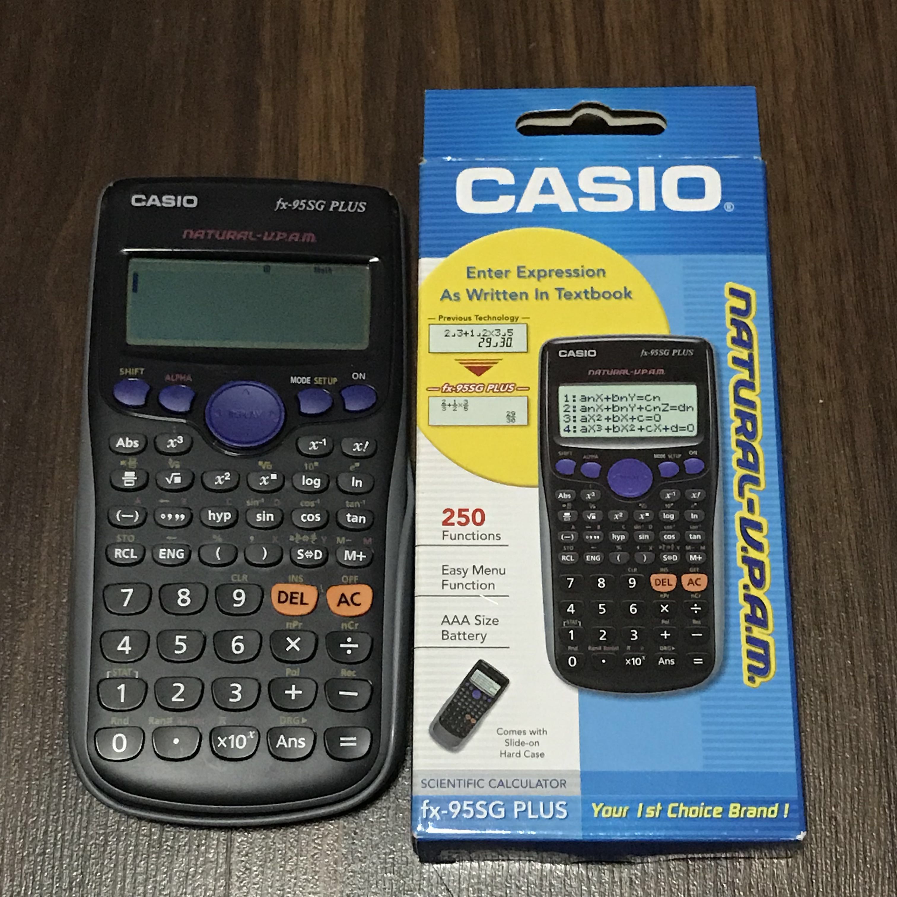 CASIO Calculator fx-95SG Plus, Hobbies & Toys, Stationery & Craft ...