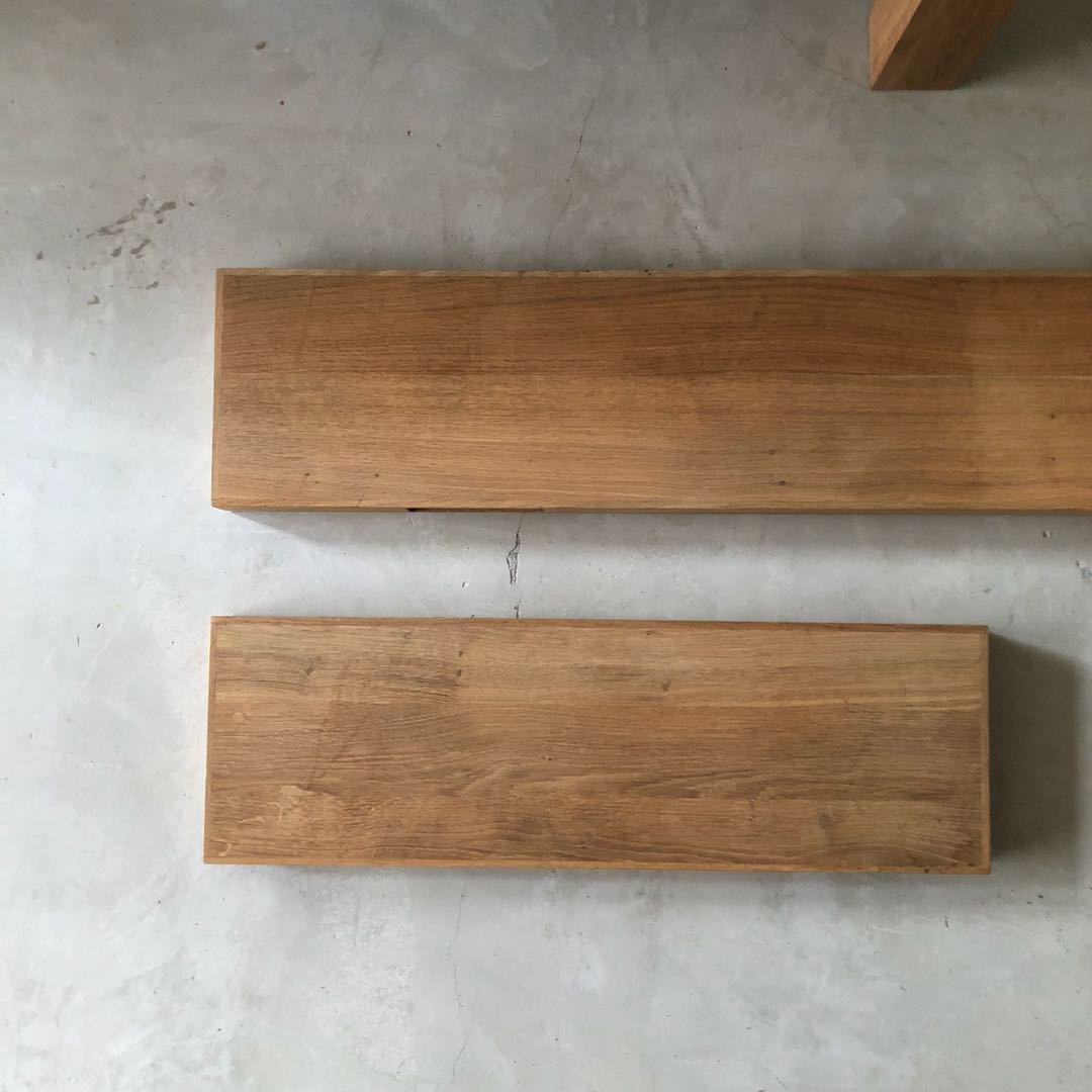 Ethnicraft 70cm Real Oak Wooden Wall Shelf Shelves Furniture