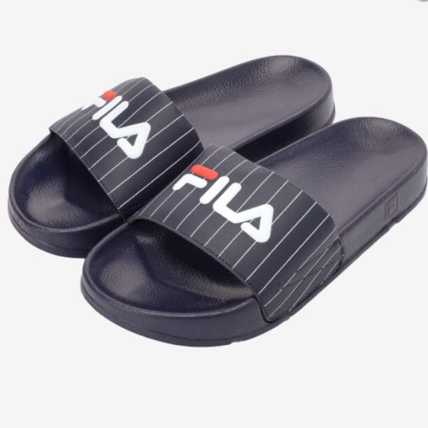 fila slides black and white