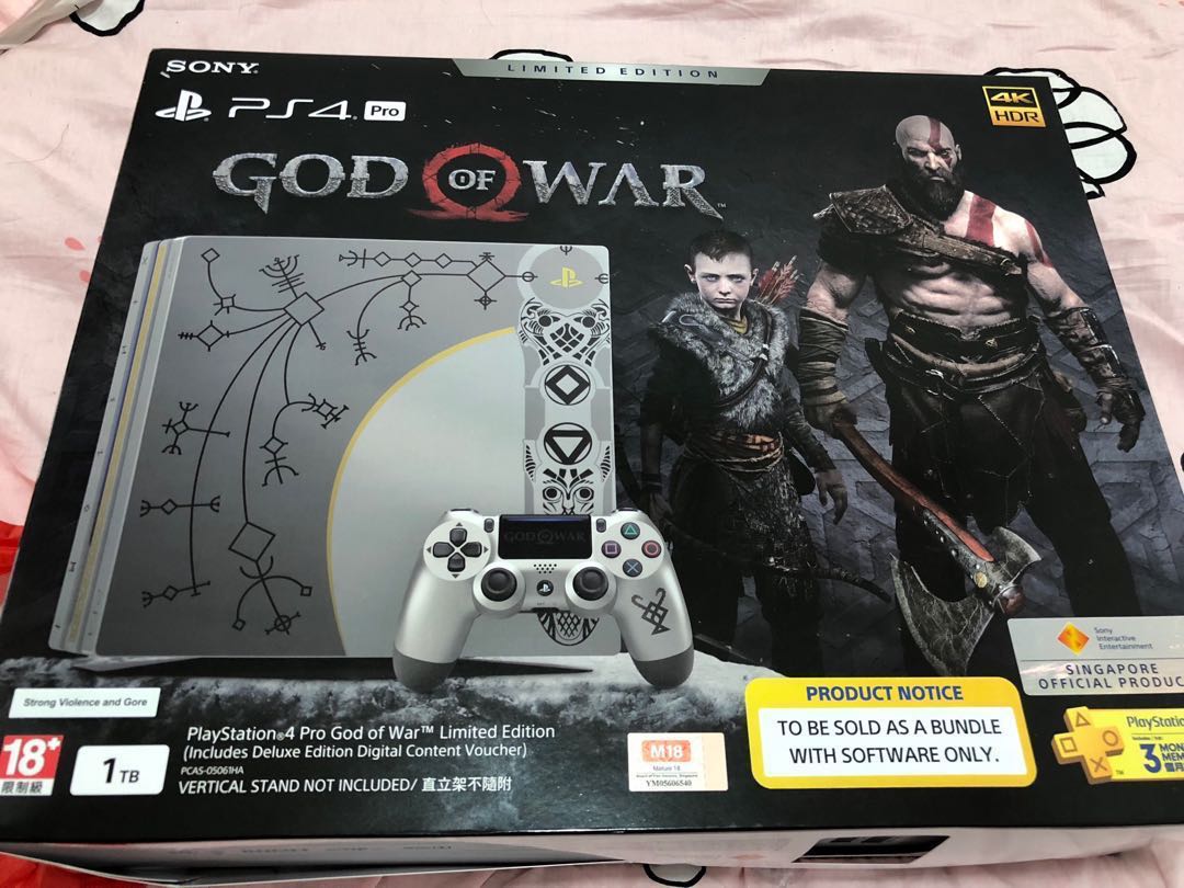 PS4 God of War Limited Edition Console Pro 1TB PlayStation 4 Boxed No Game