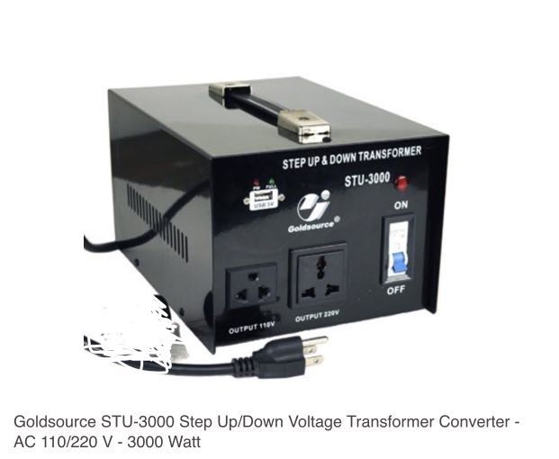 Goldsource Stu 3000 Step Up Down Voltage Transformer Converter