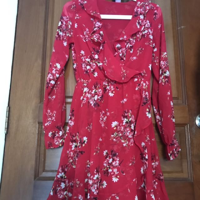 h and m floral dress