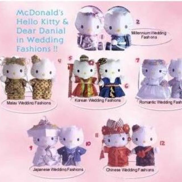 hello kitty wedding figurine