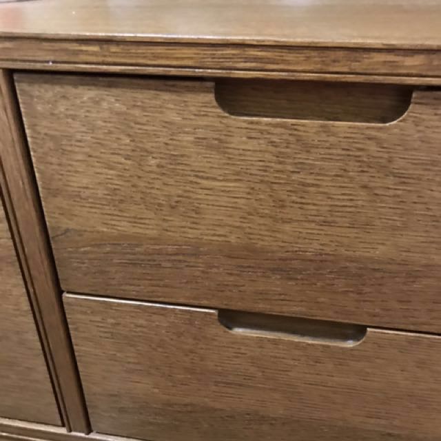 IKEA solid wood TV console, Furniture & Home Living, Furniture, TV