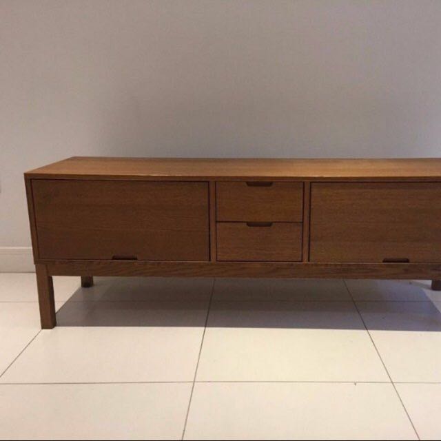 IKEA solid wood TV console, Furniture & Home Living, Furniture, TV
