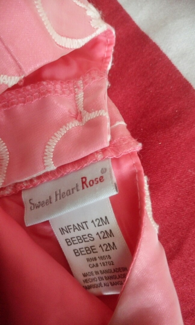 Sweet heart hot sale rose baby dress