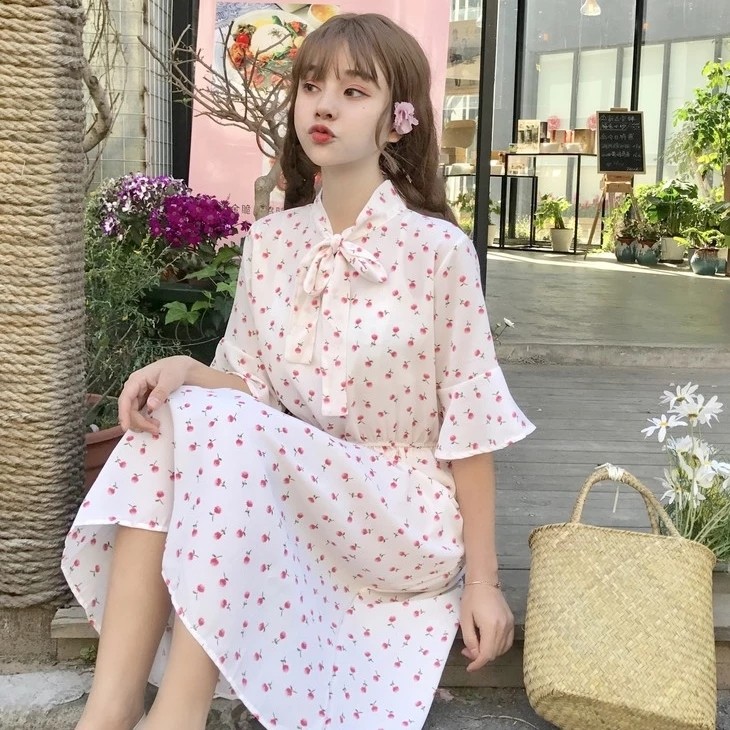 japanese floral dress