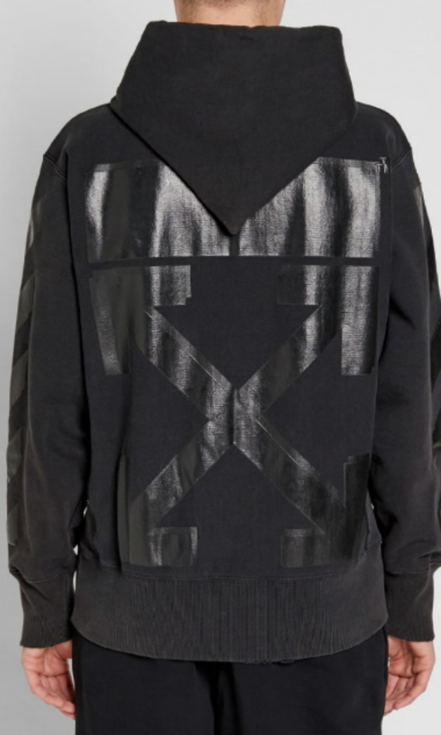 Off White X Champion Hoodie Black Bulletin Board Preorders on Carousell